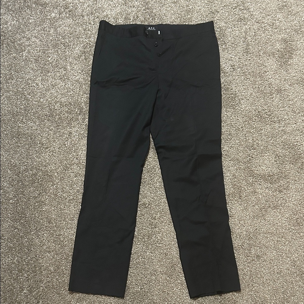 A.P.C. Men's Charcoal Dress Pants